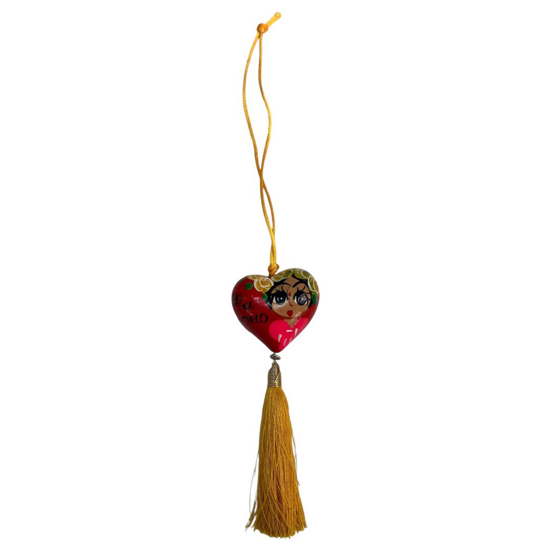 Handpainted Frida Khalo Tassel