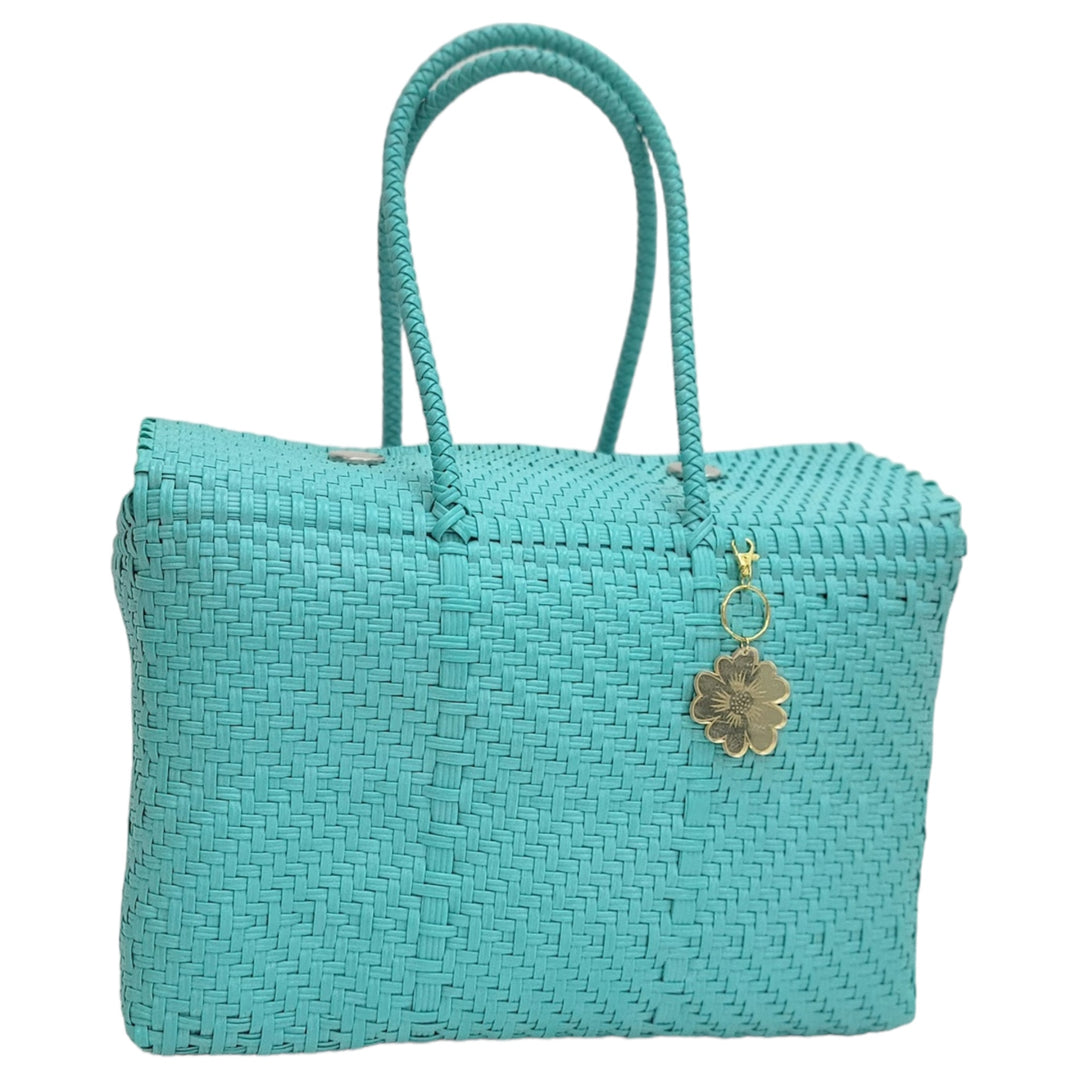 Mint XL Basket | Handwoven Recycled Bag | Be Praia