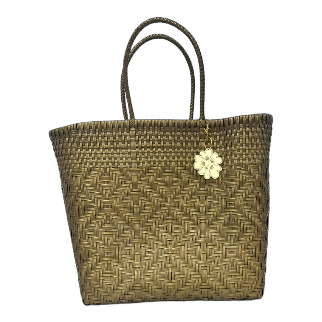 Gold Diamond Large Tote | Handwoven Recycled Bag | Be Praia