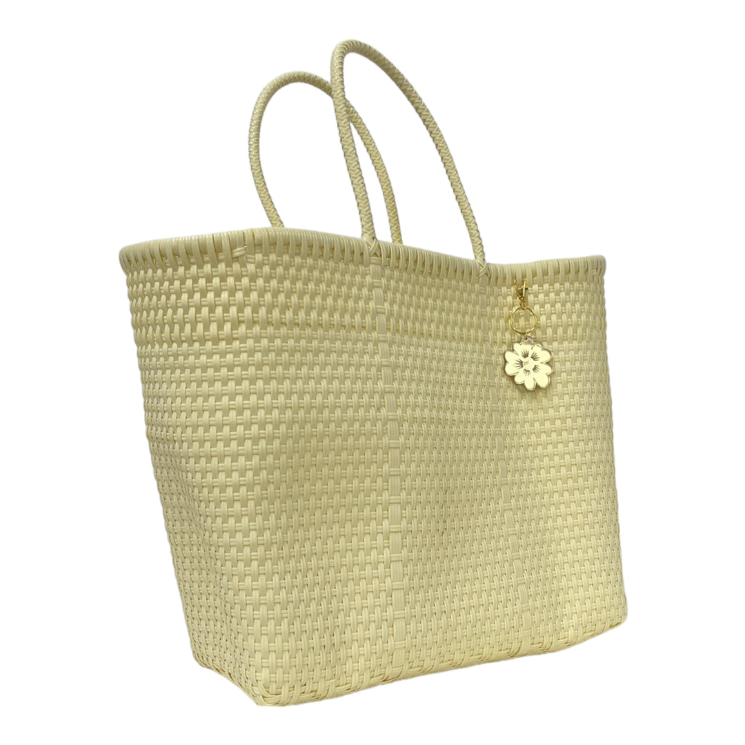 Cream Large Tote | Handwoven Recycled Bag | Be Praia