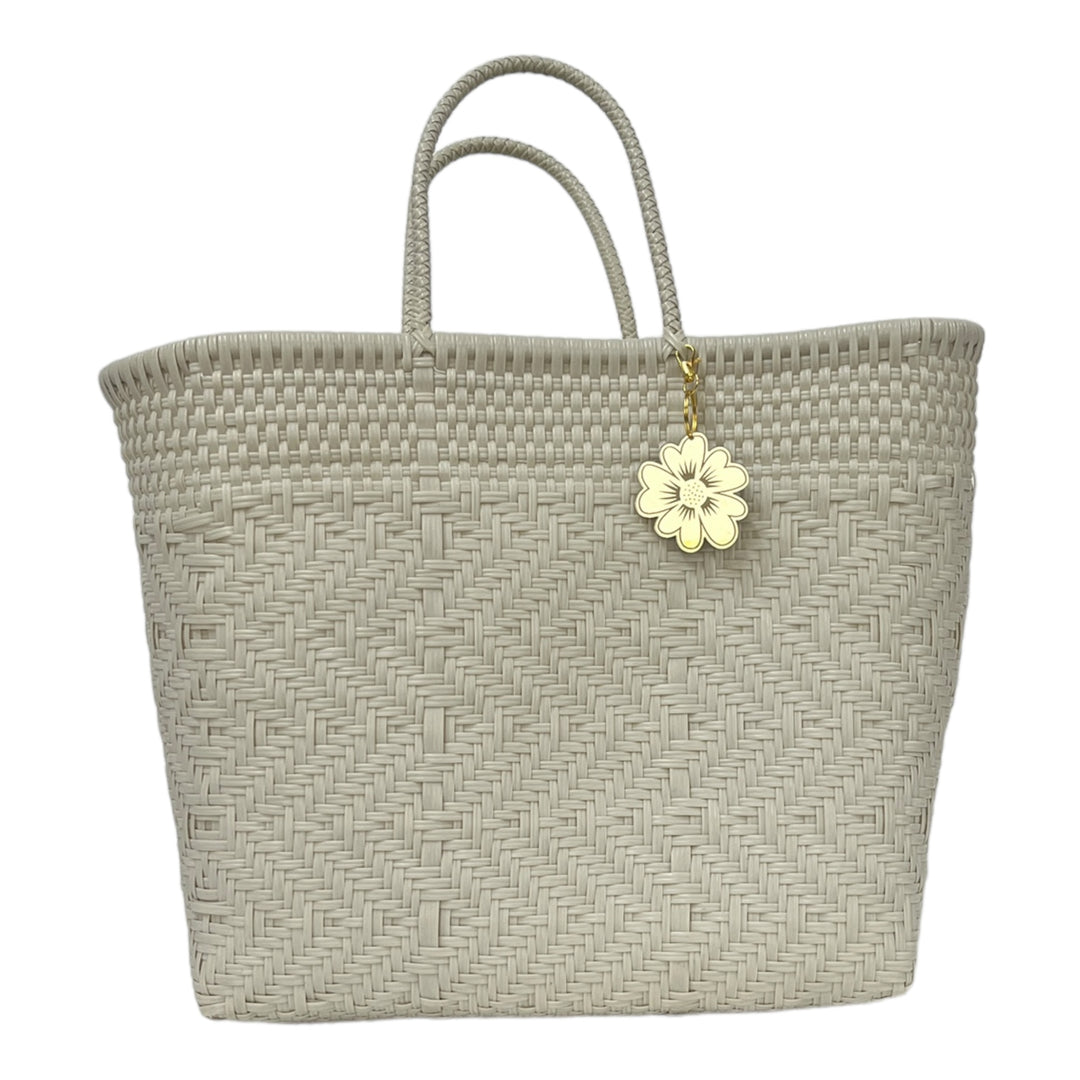 Bone White Large Tote | Handwoven Recycled Bag | Be Praia