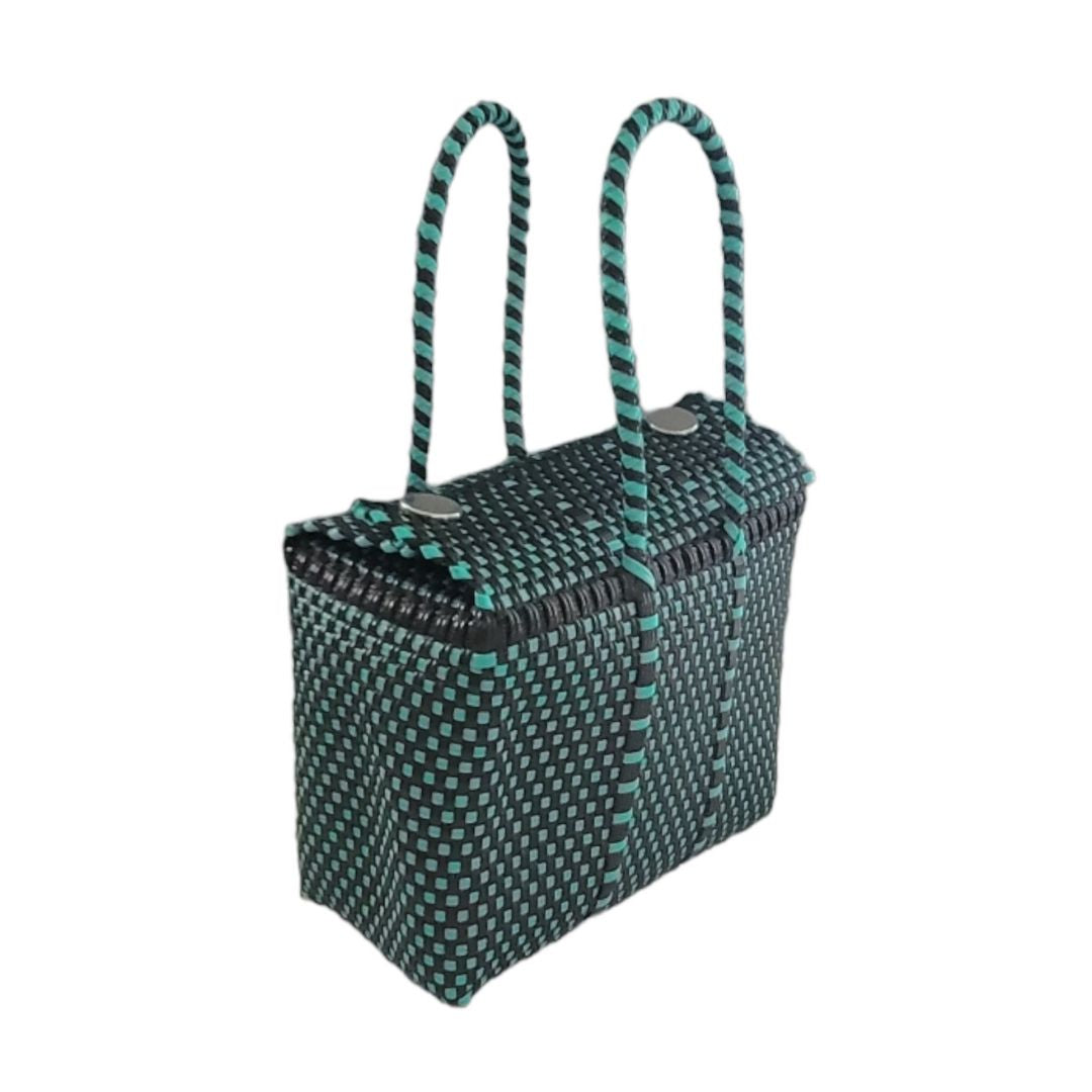 Medium Basket | Lunch Basket | Handwoven Recycled Bags