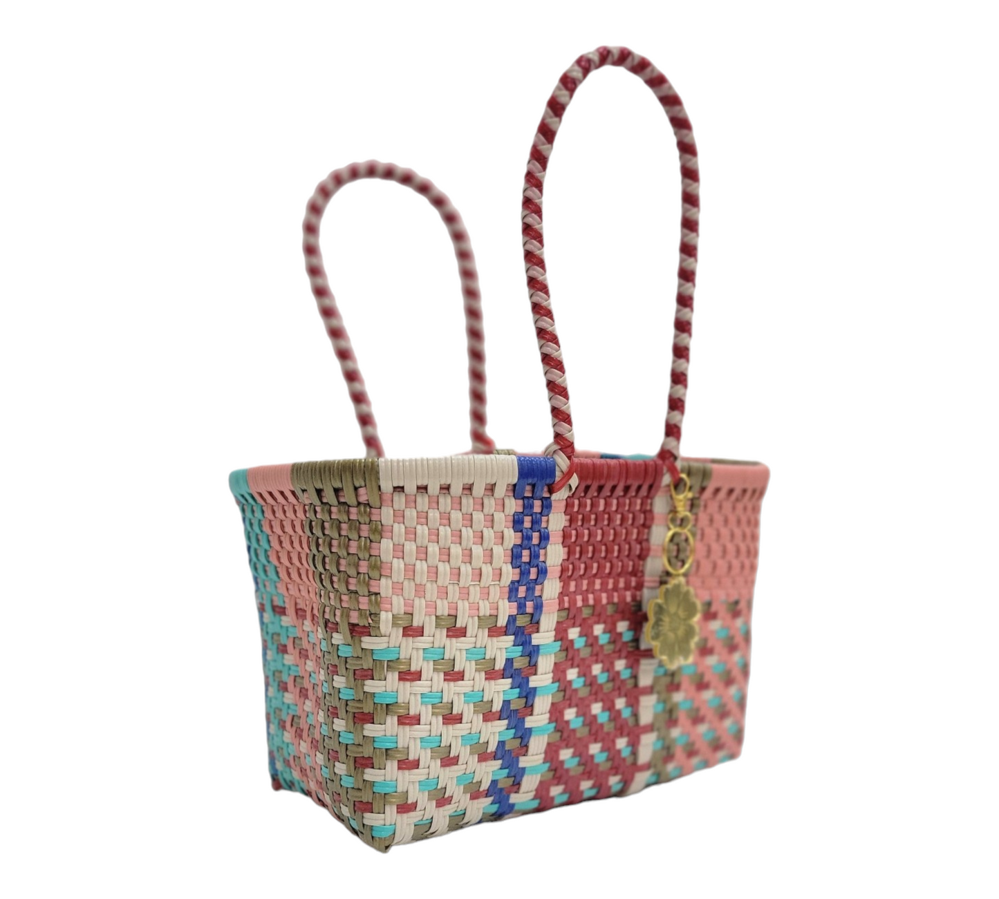 Rojizo Multicolor Mini Tote | Handwoven recycled bags