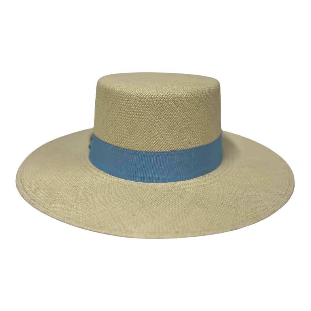 Light Beige Sky Blue Band | Cordobés Hat | Be Praia