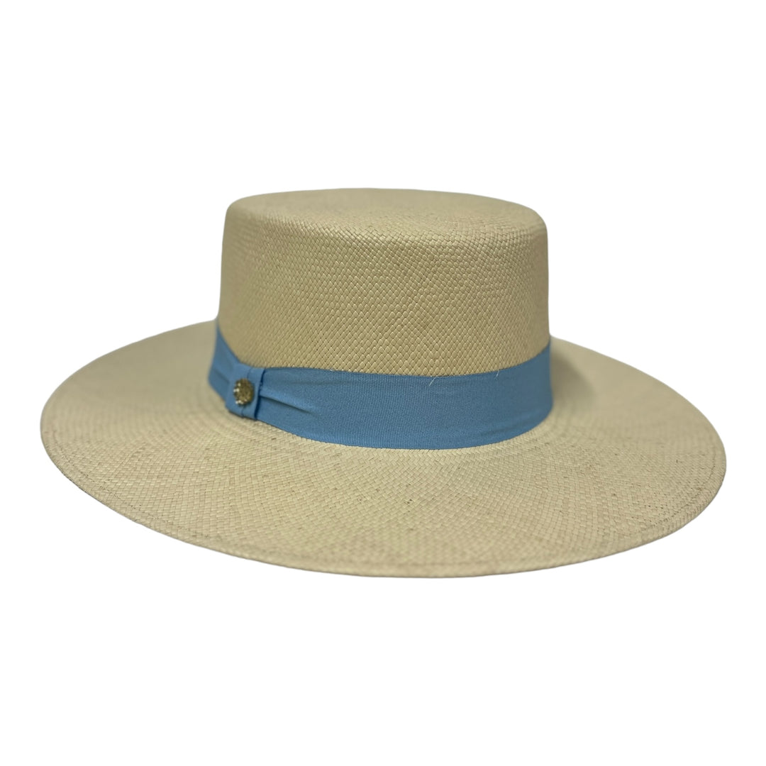 Light Beige Sky Blue Band | Cordobés Hat | Be Praia