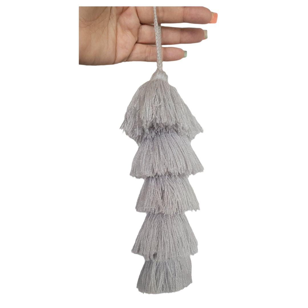 Silver Cascada Tassel