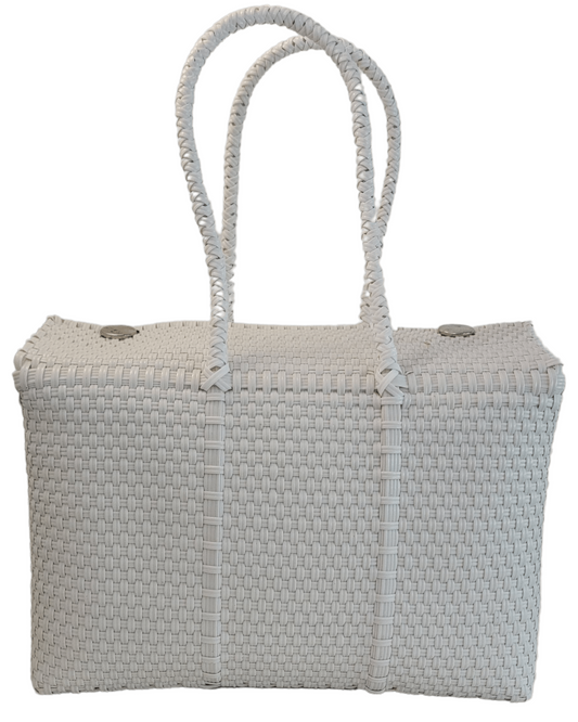 Be Praia | Beach Basket | White XL Basket | Handwoven Bag
